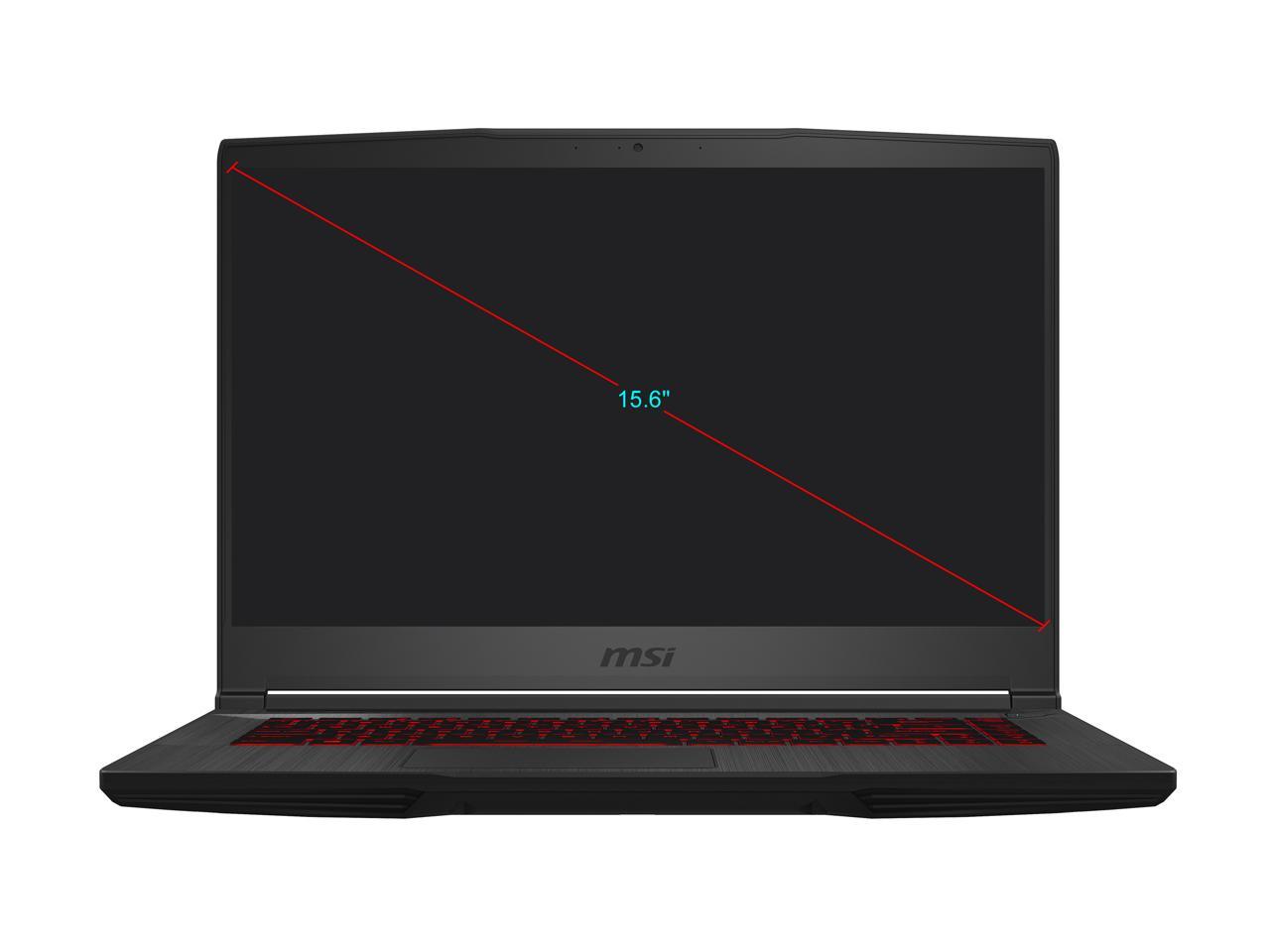 MSI GF65 THIN 9SEXR-249 - 15.6" 120 Hz - Intel Core i5-9300H - GeForce RTX 2060 - 8 GB DDR4 - 512 GB SSD - Windows 10 Home - Gaming Laptop