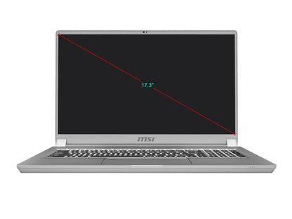 MSI Laptop Creator 17 A10SGS-252 Intel Core i7 10th Gen 10875H (2.30 GHz) 32 GB Memory 2 TB NVMe SSD NVIDIA GeForce RTX 2080 Super Max-Q 17.3" 4K/UHD Mini LED Display Windows 10 Pro 64-bit