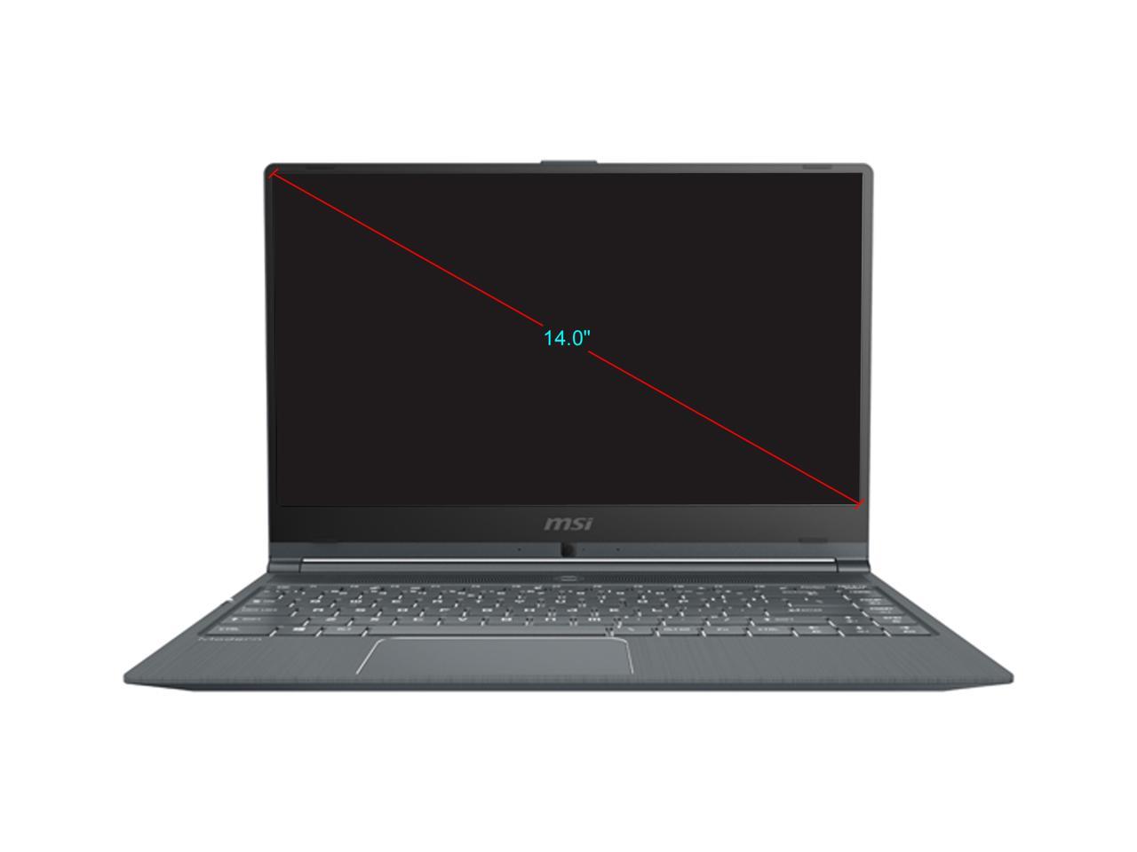 MSI Laptop Modern 14 A10RAS-884 Intel Core i5 10th Gen 10210U (1.60 GHz) 8 GB Memory 512 GB NVMe SSD NVIDIA GeForce MX330 14.0" Windows 10 Home 64-bit