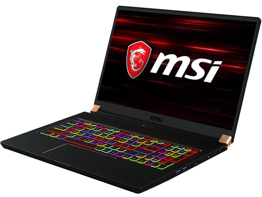 MSI GS Series GS75 Stealth-1243 17.3" 144 Hz IPS Intel Core i7 9th Gen 9750H (2.60 GHz) NVIDIA GeForce RTX 2070 Max-Q 16 GB Memory 1 TB NVMe SSD Windows 10 Home 64-bit Gaming Laptop