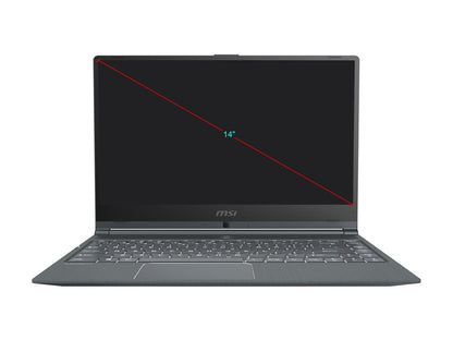 MSI Laptop Modern 14 A10RAS-1030 Intel Core i7 10th Gen 10510U (1.80 GHz) 16 GB Memory 1 TB NVMe SSD NVIDIA GeForce MX330 14.0" Windows 10 Pro 64-bit