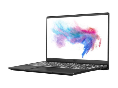 MSI Laptop Modern 14 B10MW-016 Intel Core i7 10th Gen 10510U (1.80 GHz) 16 GB Memory 512 GB NVMe SSD Intel UHD Graphics 14.0" Windows 10 Pro 64-bit
