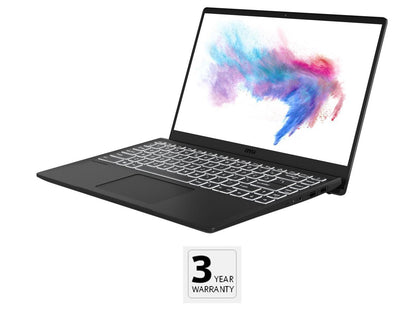 MSI Laptop Modern 14 B10MW-017 Intel Core i5 10th Gen 10210U (1.60 GHz) 8 GB Memory 256 GB NVMe SSD Intel UHD Graphics 14.0" Windows 10 Pro 64-bit