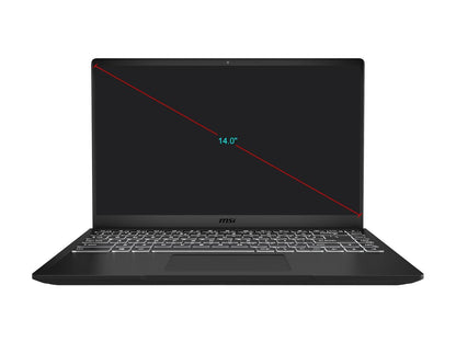 MSI Laptop Modern 14 B10MW-010 Intel Core i3 10th Gen 10110U (2.10 GHz) 8 GB Memory 256 GB NVMe SSD Intel UHD Graphics 14.0" Windows 10 Pro 64-bit