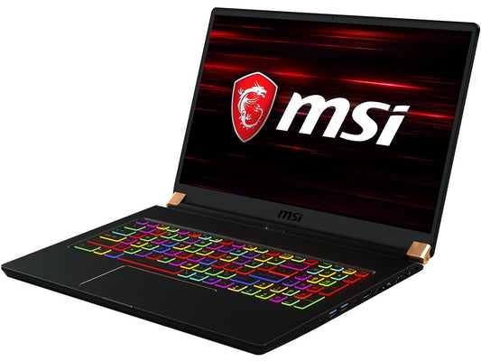 MSI GS Series GS75 Stealth 10SE-620 17.3" 240 Hz IPS Intel Core i7 10th Gen 10875H (2.30 GHz) NVIDIA GeForce RTX 2060 16 GB Memory 512 GB NVMe SSD Windows 10 Pro 64-bit Gaming Laptop