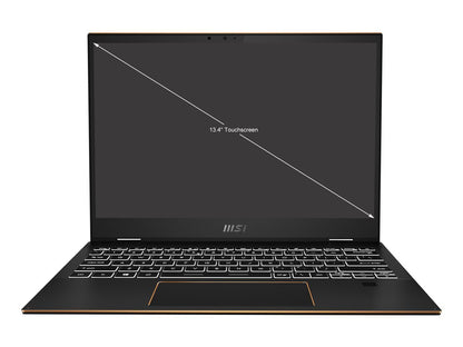 MSI Summit E13FlipEvo Intel Core i5 11th Gen 1155G7 (2.50GHz) 16GB Memory 512 GB NVMe SSD Intel Iris Xe Graphics 13.4" Touchscreen 1920 x 1200 Convertible 2-in-1 Laptop Windows 10 Home 64-bit A11MT-234