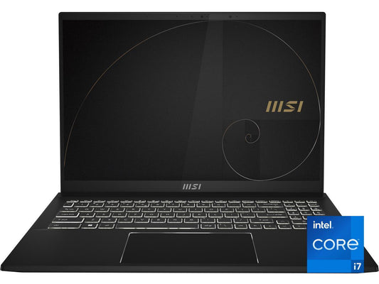 MSI Summit E16FlipEvo Intel Core i7 12th Gen 1260P (2.10GHz) 16GB Memory 512 GB NVMe SSD Intel Iris Xe Graphics 16" Touchscreen 1920 x 1200 Convertible 2-in-1 Laptop Windows 11 Pro 64-bit Summit E16FlipEvo A12MT-009