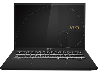 MSI Summit E14Flip Evo Intel Core i5 12th Gen 1240P (1.70GHz) 16GB Memory 512 GB NVMe SSD Intel Iris Xe Graphics 14" Touchscreen 2880 x 1800 Convertible 2-in-1 Laptop Windows 11 Pro 64-bit A12MT-017