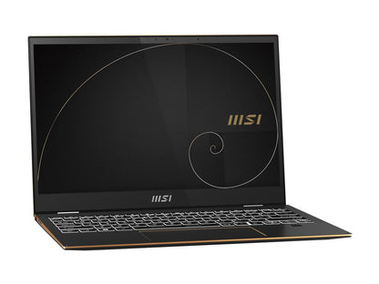 MSI Summit E13FlipEvo Intel Core i7 12th Gen 1260P (2.10GHz) 16GB Memory 512 GB NVMe SSD Intel Iris Xe Graphics 13.4" Touchscreen 1920 x 1200 Convertible 2-in-1 Laptop Windows 11 Pro 64-bit Summit E13FlipEvo A12MT-002