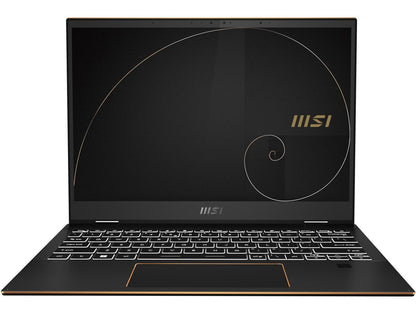 MSI Summit E13FlipEvo Intel Core i7 12th Gen 1260P (2.10GHz) 16GB Memory 512 GB NVMe SSD Intel Iris Xe Graphics 13.4" Touchscreen 1920 x 1200 Convertible 2-in-1 Laptop Windows 11 Pro 64-bit Summit E13FlipEvo A12MT-002