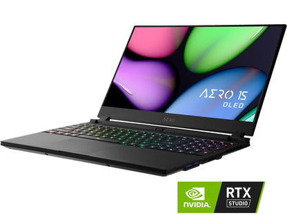 GIGABYTE AERO 15 OLED KB-8US5130SP, 15.6" 4K/UHD Gaming Laptop, Intel Core i7-10875H, RTX 2060, 16 GB Memory, 512 GB SSD