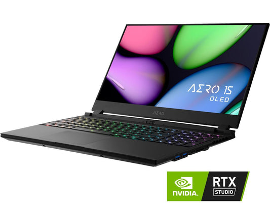 GIGABYTE AERO 15 OLED KB-8US5130SP, 15.6" 4K/UHD Gaming Laptop, Intel Core i7-10875H, RTX 2060, 16 GB Memory, 512 GB SSD