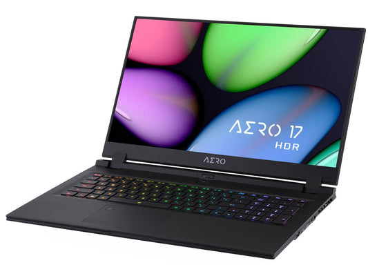 GIGABYTE AERO 17 HDR XB-8US4450SP 17.3" 4K/UHD IPS Intel Core i7 10th Gen 10875H (2.30 GHz) NVIDIA GeForce RTX 2070 SUPER Max-Q 32 GB Memory 1 TB PCIe SSD Windows 10 Pro 64-bit Gaming Laptop