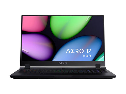 GIGABYTE AERO 17 HDR XB-8US4450SP 17.3" 4K/UHD IPS Intel Core i7 10th Gen 10875H (2.30 GHz) NVIDIA GeForce RTX 2070 SUPER Max-Q 32 GB Memory 1 TB PCIe SSD Windows 10 Pro 64-bit Gaming Laptop