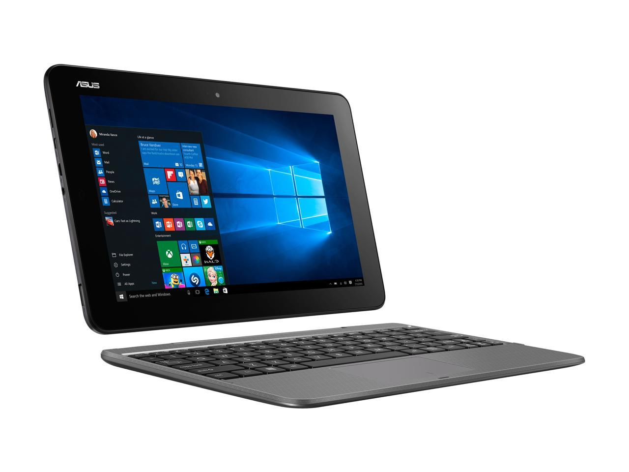 ASUS Transformer Book T101HA-C4-GR Intel Atom x5-Z8350 (1.44 GHz) 4 GB Memory 64 GB eMMC 10.1" Touchscreen 1280 x 800 Detachable 2-in-1 Laptop Windows 10 Home 64-Bit