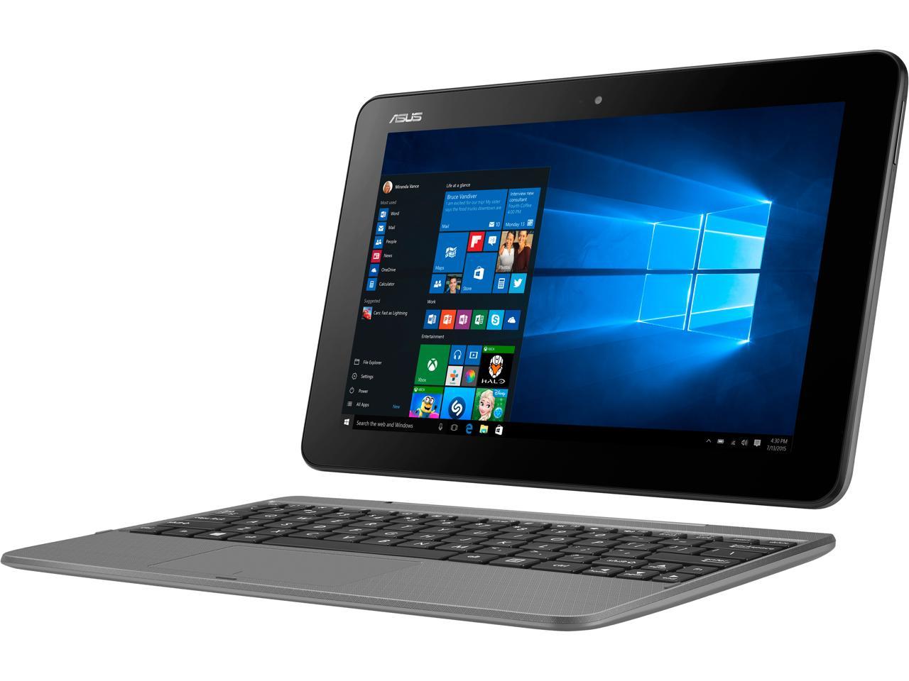 ASUS Transformer Book T101HA-C4-GR Intel Atom x5-Z8350 (1.44 GHz) 4 GB Memory 64 GB eMMC 10.1" Touchscreen 1280 x 800 Detachable 2-in-1 Laptop Windows 10 Home 64-Bit