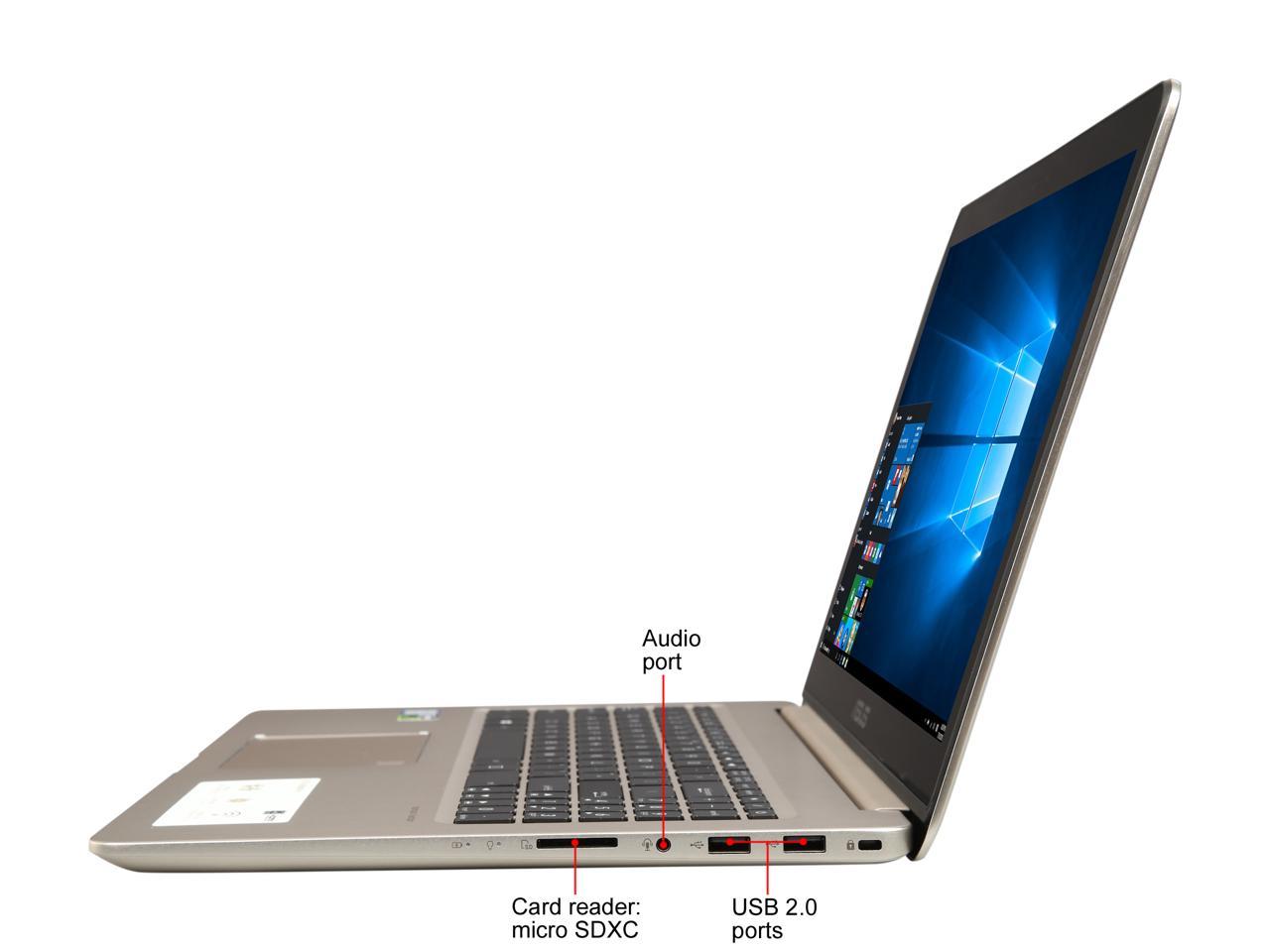 ASUS VivoBook Pro N580VD-DS76T 15.6" 4K/UHD 60 Hz Intel Core i7 7th Gen 7700HQ (2.80 GHz) NVIDIA GeForce GTX 1050 16 GB Memory 256 GB SSD 1 TB HDD Windows 10 Home 64-bit Gaming Laptop