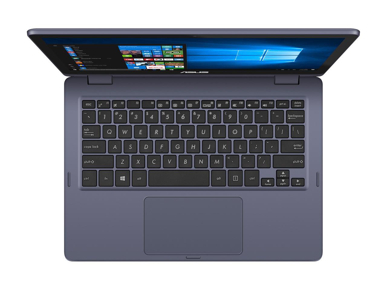 ASUS Vivobook Flip J202NA-DS01T Intel Celeron N3350 (1.1 GHz) 4 GB Memory 64 GB eMMC SSD Intel HD Graphics 500 11.6" Touchscreen 1366 x 768 2-in-1 Laptop Windows 10 S