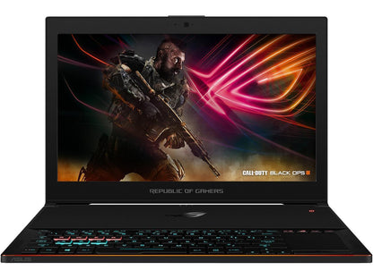 ASUS - Gaming Laptop - 15.6" FHD IPS-type 144 Hz G-Sync, Intel Core i7-8750H (up to 3.9 GHz), NVIDIA GTX 1080, 16 GB DDR4 RAM, 512 GB SSD, Windows 10, ROG Zephyrus GX501 (GX501GI-XS74)