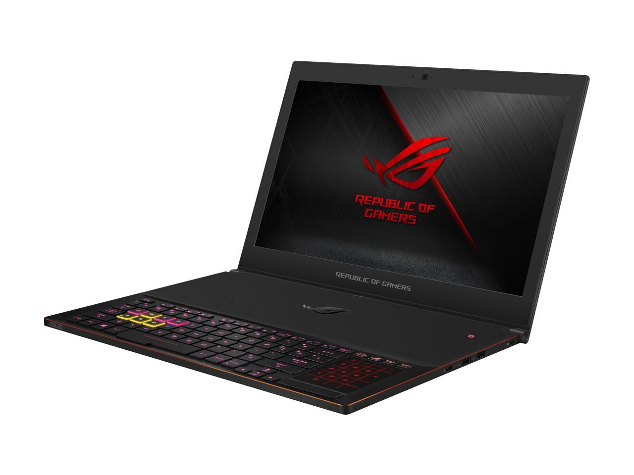 ASUS - Gaming Laptop - 15.6" FHD IPS-type 144 Hz G-Sync, Intel Core i7-8750H (up to 3.9 GHz), NVIDIA GTX 1080, 16 GB DDR4 RAM, 512 GB SSD, Windows 10, ROG Zephyrus GX501 (GX501GI-XS74)