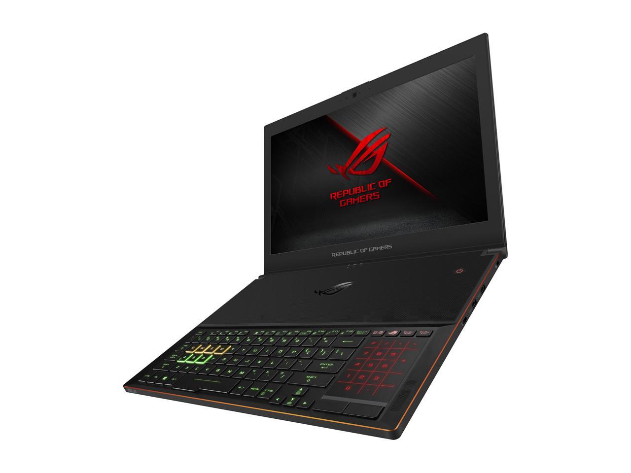 ASUS - Gaming Laptop - 15.6" FHD IPS-type 144 Hz G-Sync, Intel Core i7-8750H (up to 3.9 GHz), NVIDIA GTX 1080, 16 GB DDR4 RAM, 512 GB SSD, Windows 10, ROG Zephyrus GX501 (GX501GI-XS74)