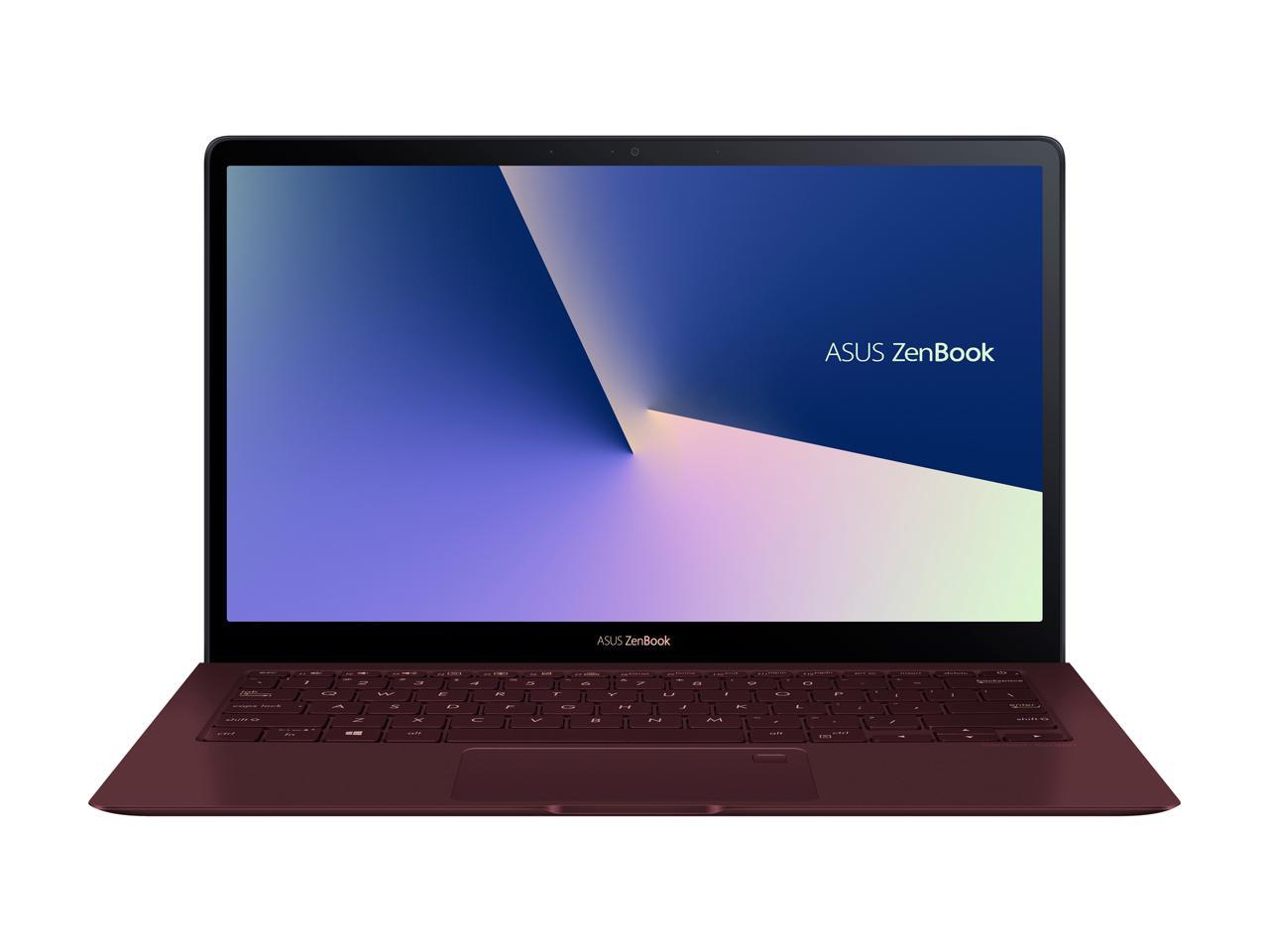 ASUS ZenBook S UX391UA-XB71-R Ultra-thin and light 13.3-inch FHD Laptop, Intel Core i7-8550U, 8GB RAM, 256GB SATA SSD, Windows 10 Pro, FP Sensor, Thunderbolt, Burgundy Red