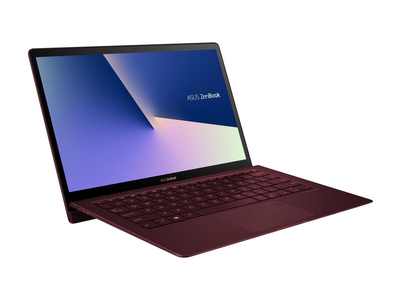 ASUS ZenBook S UX391UA-XB71-R Ultra-thin and light 13.3-inch FHD Laptop, Intel Core i7-8550U, 8GB RAM, 256GB SATA SSD, Windows 10 Pro, FP Sensor, Thunderbolt, Burgundy Red
