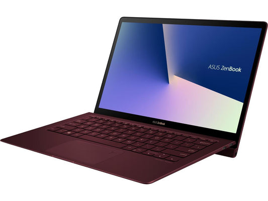 ASUS ZenBook S UX391UA-XB71-R Ultra-thin and light 13.3-inch FHD Laptop, Intel Core i7-8550U, 8GB RAM, 256GB SATA SSD, Windows 10 Pro, FP Sensor, Thunderbolt, Burgundy Red