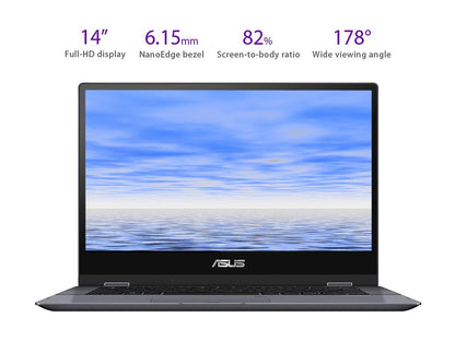ASUS VivoBook Flip TP412UA-DB51T Intel Core i5 8th Gen 8250U (1.60 GHz) 8 GB Memory 256 GB SSD Intel UHD Graphics 620 14" Touchscreen 1920 x 1080 Convertible 2-in-1 Laptop Windows 10 Home 64-Bit