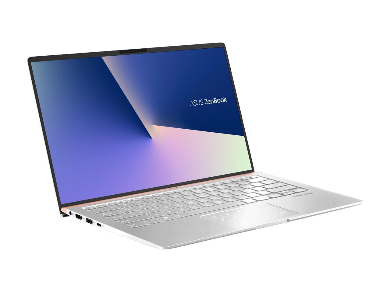ASUS ZenBook 14 Ultra-Slim Laptop 14" Full HD NanoEdge Bezel, Intel Core i5-8265U (Whiskey Lake), 8 GB RAM, 256 GB PCIe SSD, Backlit KB, NumberPad, Windows 10 Pro - UX433FA-XH54, Icicle Silver