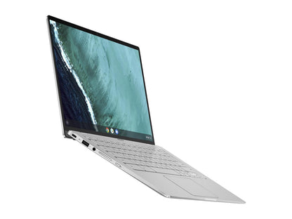 ASUS Chromebook Flip C434 2-in-1 Laptop 14" Touchscreen Full HD 4-Way NanoEdge, Intel Core m3-8100Y Processor, 4 GB RAM, 64 GB eMMC Storage, All-Metal Body, Backlit KB, Silver, Chrome OS, C434TA-DSM4T