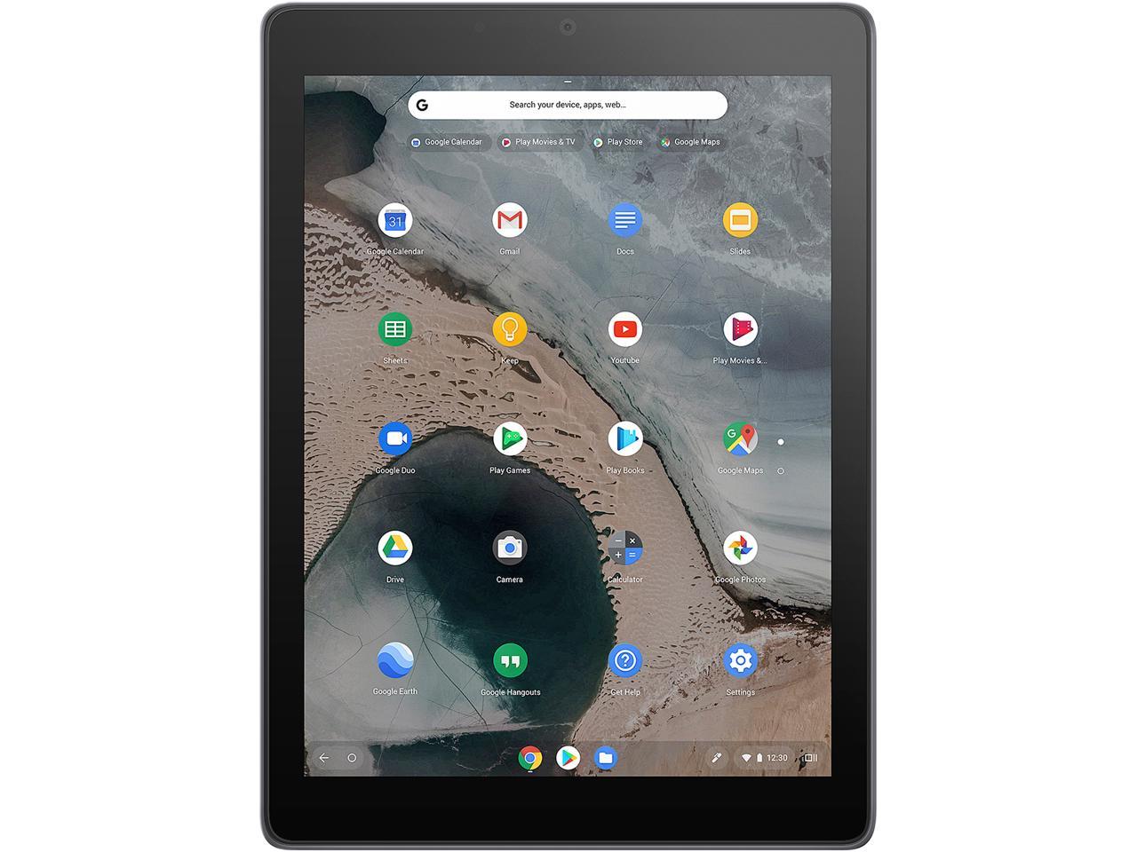 ASUS Chromebook Tablet CT100, 9.7" QXGA (1536 x 2048) Touchscreen, OP1 6-Core Processor, 4 GB RAM, 32 GB eMMC Storage, Rugged Military-Spec 810G, Dark Grey, K-12, Chrome OS, Includes Stylus, CT100PA-YS02T