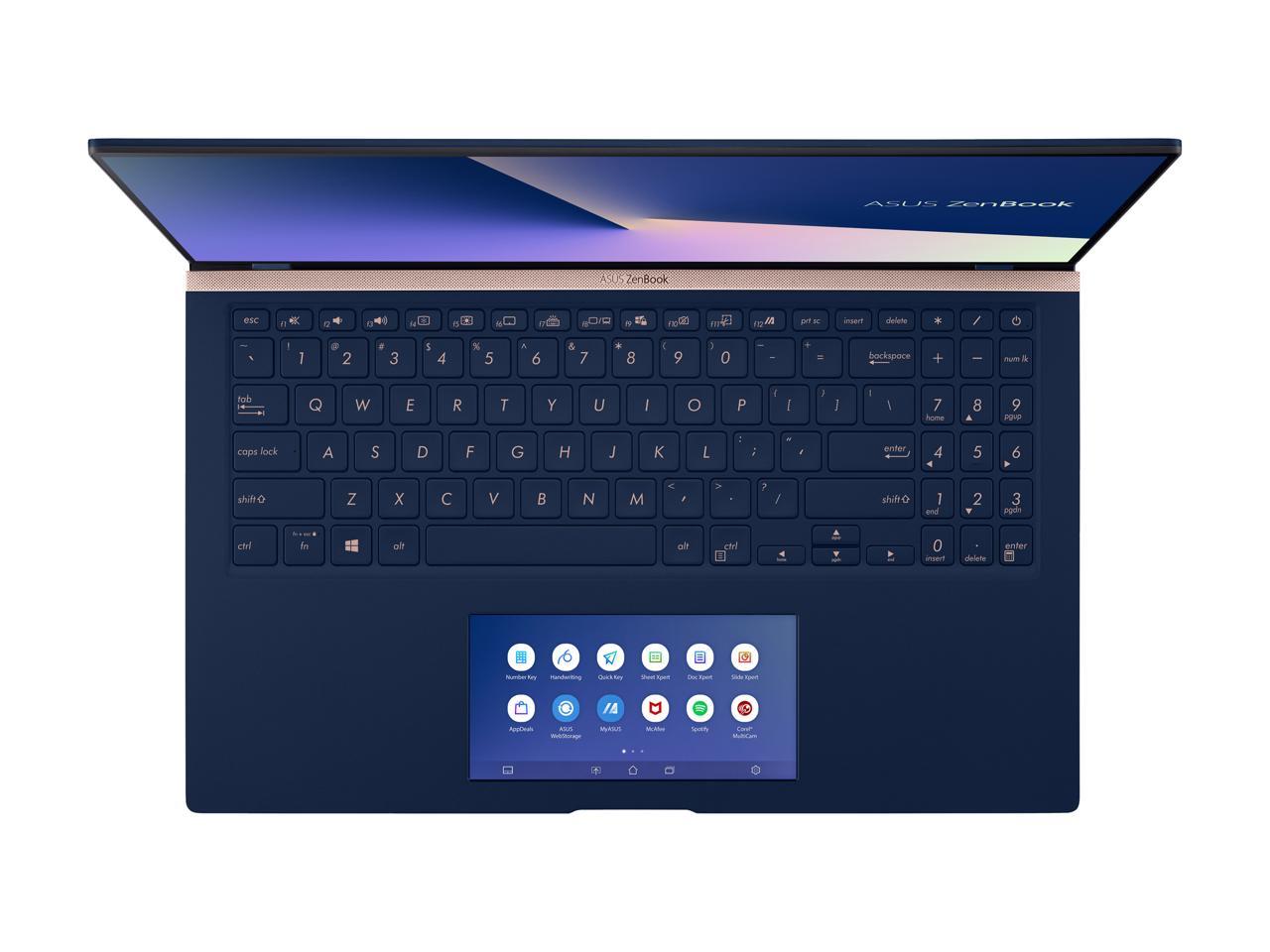 ASUS ZenBook 15 Ultra-Slim Laptop 15.6" 4K UHD NanoEdge Bezel, Intel Core i7-10510U, 16 GB RAM, 1 TB PCIe SSD, GeForce GTX 1650, Innovative ScreenPad 2.0, Windows 10 Pro, UX534FTC-NH76, Royal Blue