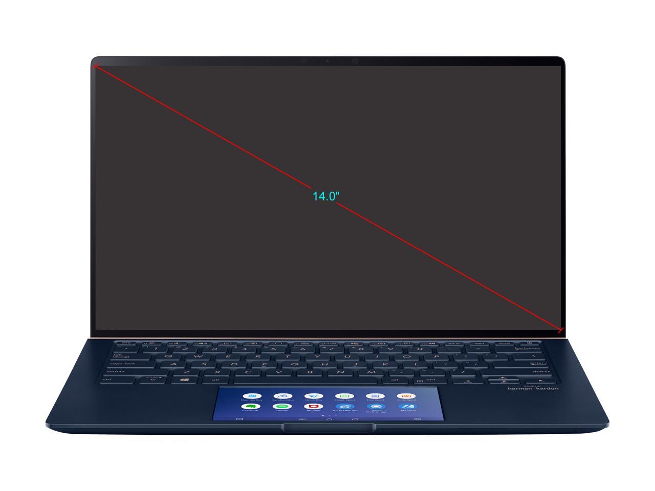 ASUS Laptop ZenBook UX434FLC-XH77 Intel Core i7 10th Gen 10510U (1.80 GHz) 16 GB LPDDR3 Memory 512 GB SSD NVIDIA GeForce MX250 14.0" Windows 10 Pro 64-bit