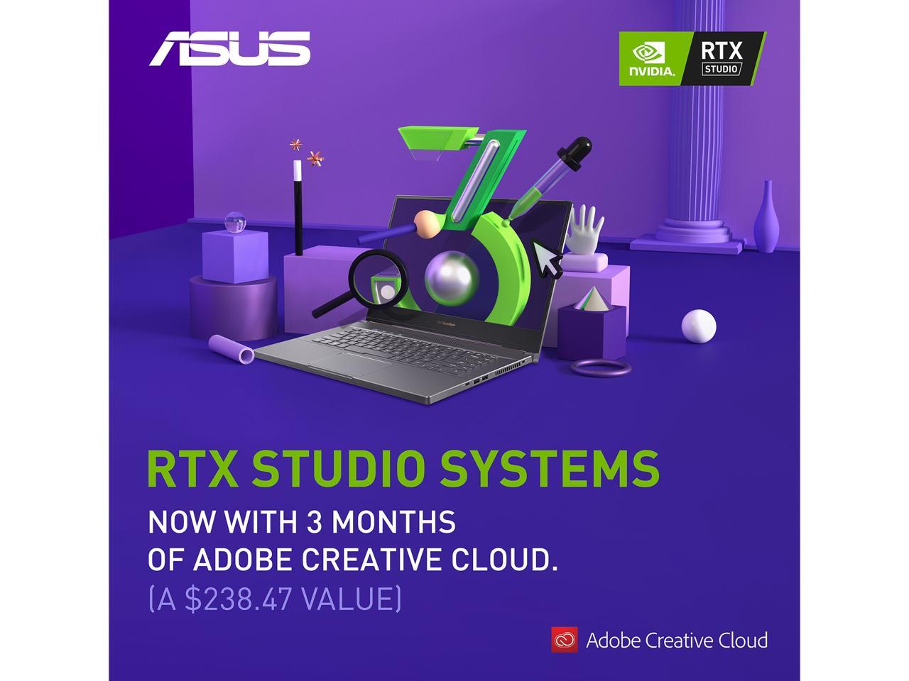 ASUS ProArt StudioBook Pro 15 Mobile Workstation Laptop, 15.6" UHD NanoEdge Bezel, Intel Core i7-9750H, 48 GB DDR4, 2 TB PCIe SSD, NVIDIA Quadro RTX 5000, Windows 10 Pro, W500G5T-XS77, Star Grey