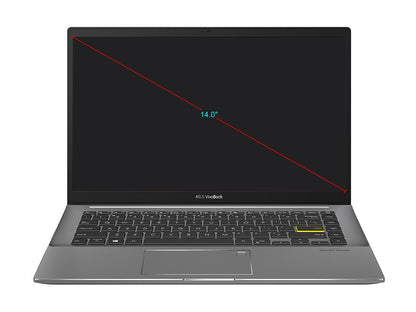 ASUS VivoBook S14 S433 Thin and Light 14" FHD, Intel Core i5-10210U CPU, 8 GB DDR4 RAM, 512 GB PCIe SSD, Windows 10 Home, S433FA-DS51, Indie Black