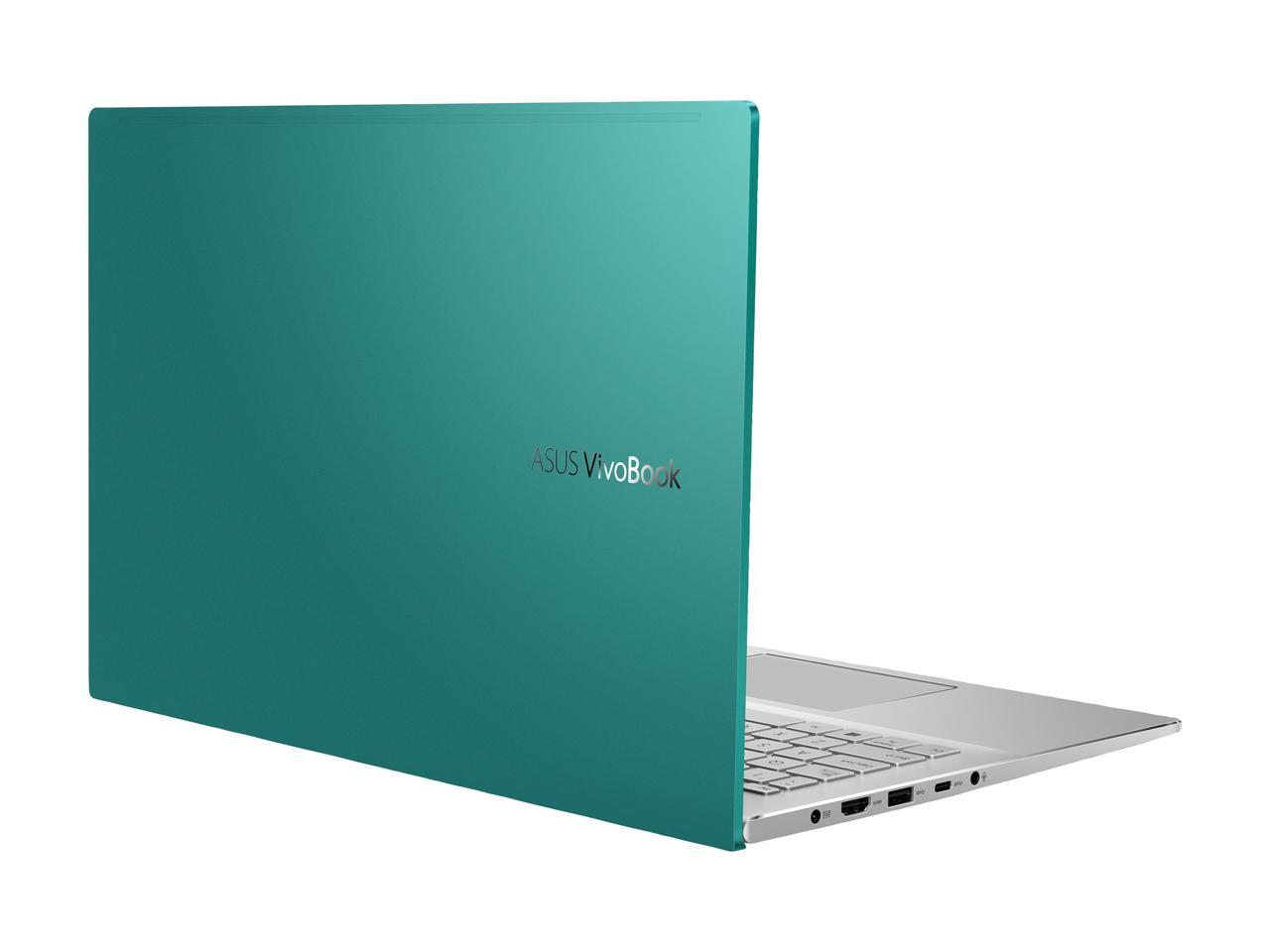 ASUS VivoBook S15 S533 Thin and Light Laptop, 15.6" FHD, Intel Core i5-10210U CPU, 8 GB DDR4 RAM, 512 GB PCIe SSD, Windows 10 Home, S533FA-DS51-GN, Gaia Green