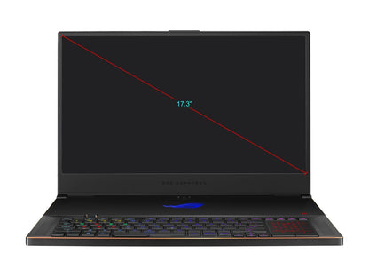 ASUS ROG Zephyrus S17 - 17.3" 144 Hz - GeForce RTX 2060 - Intel Core i7-10750H - 16 GB DDR4 - 1 TB PCIe SSD - Per-Key RGB - Win10 Pro - Gaming Laptop (GX701LV-DS76)