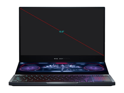 ASUS ROG Zephyrus Duo 15 - 15.6" 300 Hz - GeForce RTX 2070 SUPER - Intel Core i7-10875H - 32 GB DDR4 - 2 TB RAID 0 SSD - Per-Key RGB - Thunderbolt 3 - Windows 10 - Gaming Laptop (GX550LWS-XS79)