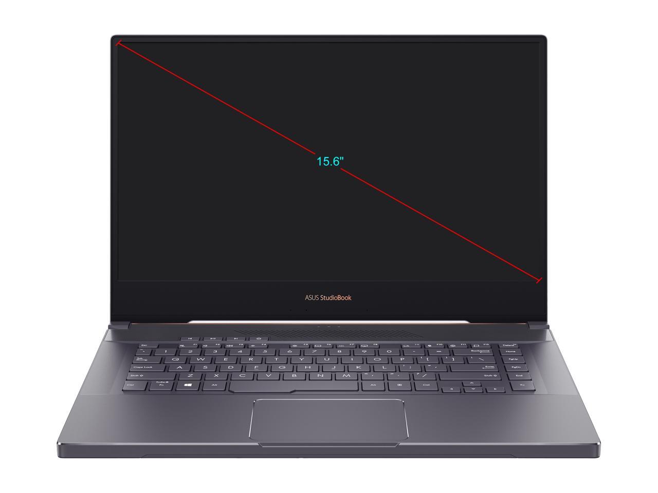 ASUS ProArt StudioBook 15 Mobile Workstation Laptop, 15.6" UHD NanoEdge Bezel, Intel Core i7-9750H, 32 GB DDR4, 512GB+512GB RAID-0 SSD, NVIDIA GeForce RTX 2060, Windows 10 Pro, H500GV-XS76, Star Grey