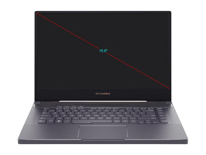 ASUS ProArt StudioBook 15 Mobile Workstation Laptop, 15.6" UHD NanoEdge Bezel, Intel Core i7-9750H, 32 GB DDR4, 512GB+512GB RAID-0 SSD, NVIDIA GeForce RTX 2060, Windows 10 Pro, H500GV-XS76, Star Grey