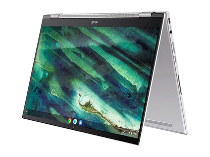 ASUS Chromebook Flip C436 2-in-1 Laptop, 14" Touchscreen FHD 4-Way NanoEdge, Intel Core i5-10210U, 512 GB PCIe SSD, Fingerprint, Backlit KB, Wi-Fi 6, Chrome OS, C436FA-DS599T-W, Magnesium-Alloy, White