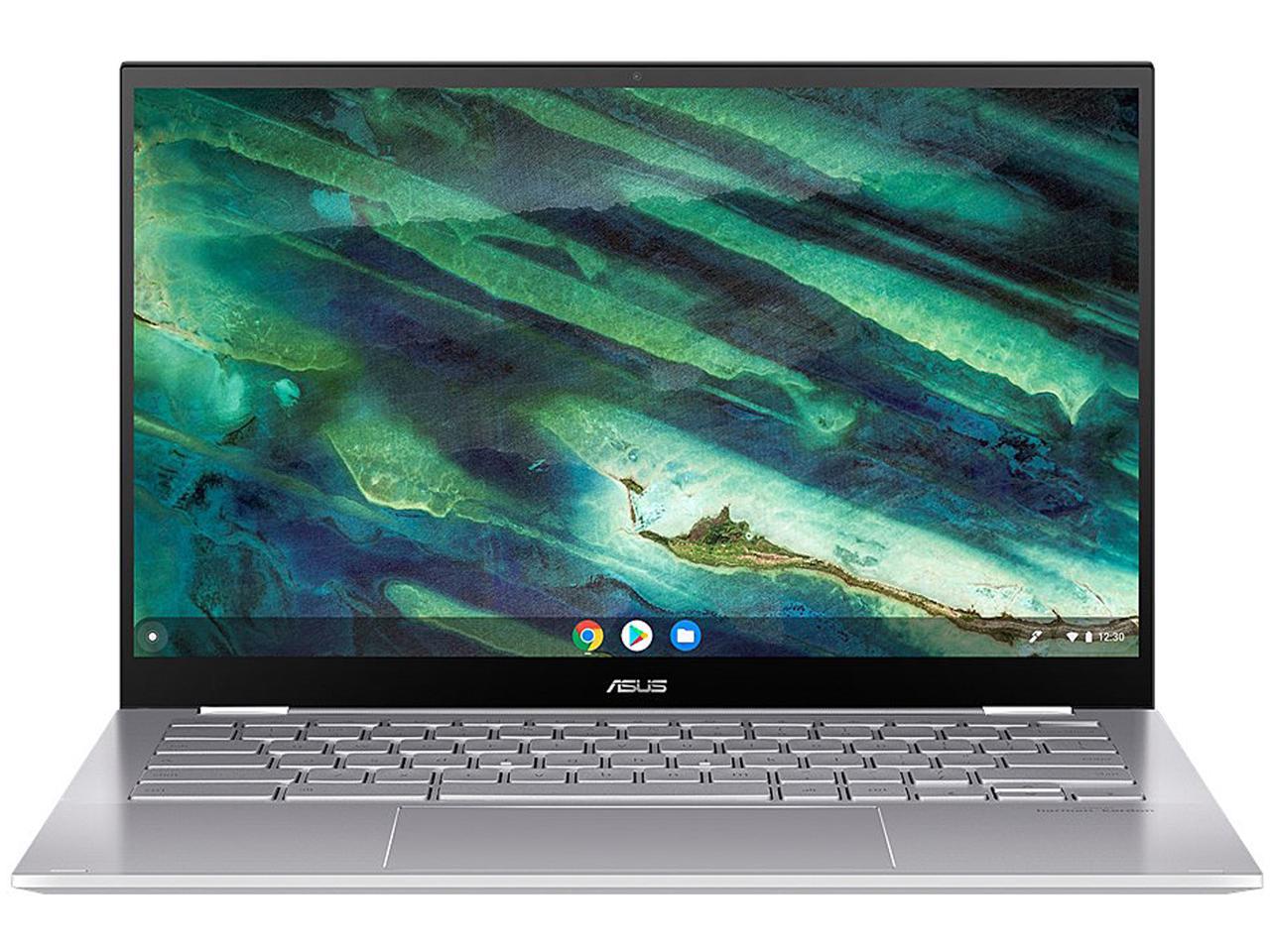 ASUS Chromebook Flip C436 2-in-1 Laptop, 14" Touchscreen FHD 4-Way NanoEdge, Intel Core i5-10210U, 512 GB PCIe SSD, Fingerprint, Backlit KB, Wi-Fi 6, Chrome OS, C436FA-DS599T-W, Magnesium-Alloy, White
