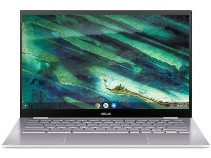 ASUS Chromebook Flip C436 2-in-1 Laptop, 14" Touchscreen FHD 4-Way NanoEdge, Intel Core i5-10210U, 512 GB PCIe SSD, Fingerprint, Backlit KB, Wi-Fi 6, Chrome OS, C436FA-DS599T-W, Magnesium-Alloy, White