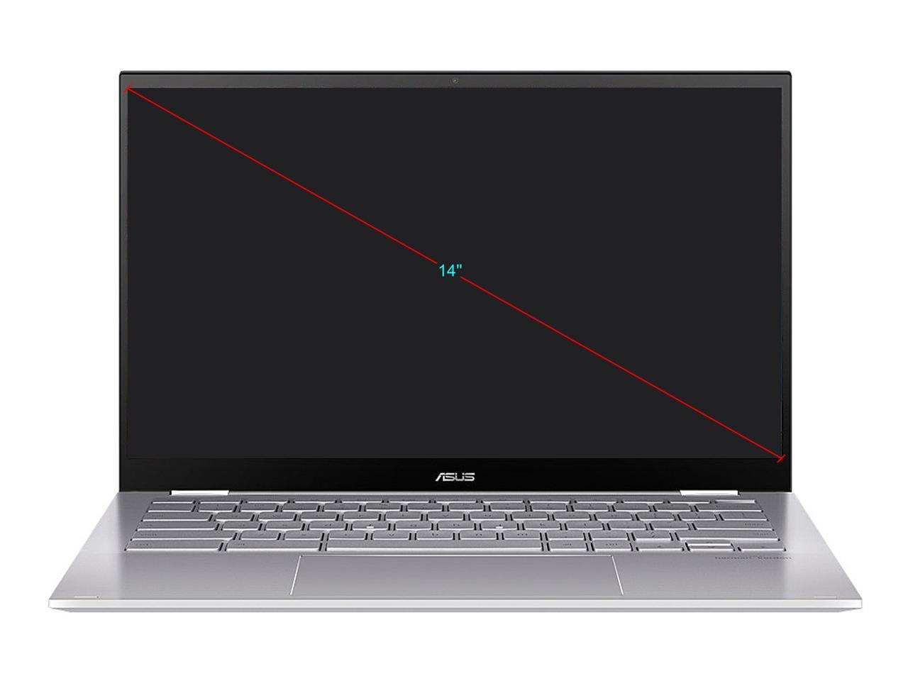 ASUS Chromebook Flip C436 2-in-1 Laptop, 14" Touchscreen FHD 4-Way NanoEdge, Intel Core i5-10210U, 512 GB PCIe SSD, Fingerprint, Backlit KB, Wi-Fi 6, Chrome OS, C436FA-DS599T-W, Magnesium-Alloy, White