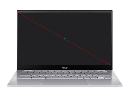 ASUS Chromebook Flip C436 2-in-1 Laptop, 14" Touchscreen FHD 4-Way NanoEdge, Intel Core i5-10210U, 512 GB PCIe SSD, Fingerprint, Backlit KB, Wi-Fi 6, Chrome OS, C436FA-DS599T-W, Magnesium-Alloy, White