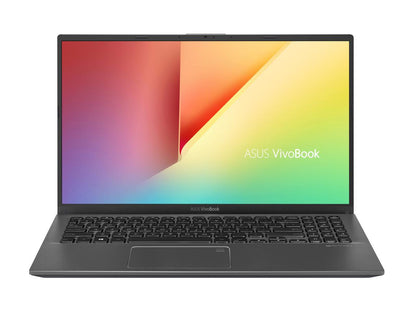 ASUS VivoBook 15 Thin and Light Laptop, 15.6" FHD Display, Intel i5-1035G1 CPU, 8 GB RAM, 256 GB SSD + 1 TB HDD, Backlit Keyboard, Fingerprint, Windows 10, Slate Gray, F512JA-NH56
