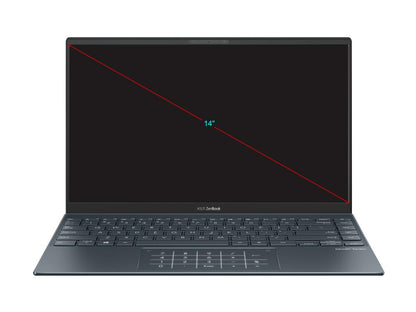 ASUS ZenBook 14 Ultra-Slim Laptop 14" Full HD NanoEdge Bezel Display, AMD Ryzen 7 4700U CPU, 16 GB RAM, 1 TB PCIe SSD, NumberPad, Windows 10 Pro, Pine Grey, UM425IA-NH74 - Only at Newegg