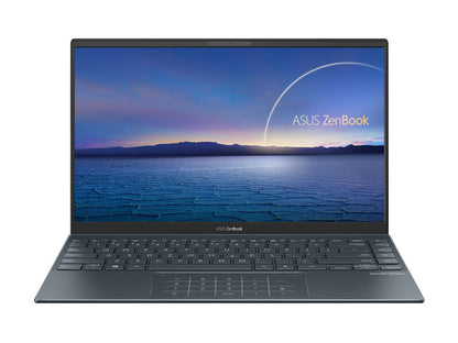 ASUS ZenBook 14 Ultra-Slim Laptop 14" Full HD NanoEdge Bezel Display, Intel Core i5-1035G1, 8 GB RAM, 512 GB PCIe SSD, NumberPad, Thunderbolt 3, Windows 10 Home, Pine Grey, UX425JA-EB51