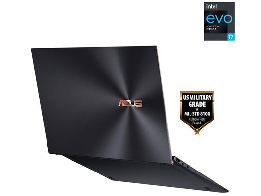 ASUS ZenBook S Ultra Slim Laptop, 13.9" 3300x2200 3:2 500nits Touch Display, Intel Evo Platform Core i7-1165G7 CPU, 16GB RAM, 1TB SSD, Thunderbolt 4, TPM, Windows 10 Pro, Jade Black, UX393EA-XB77T